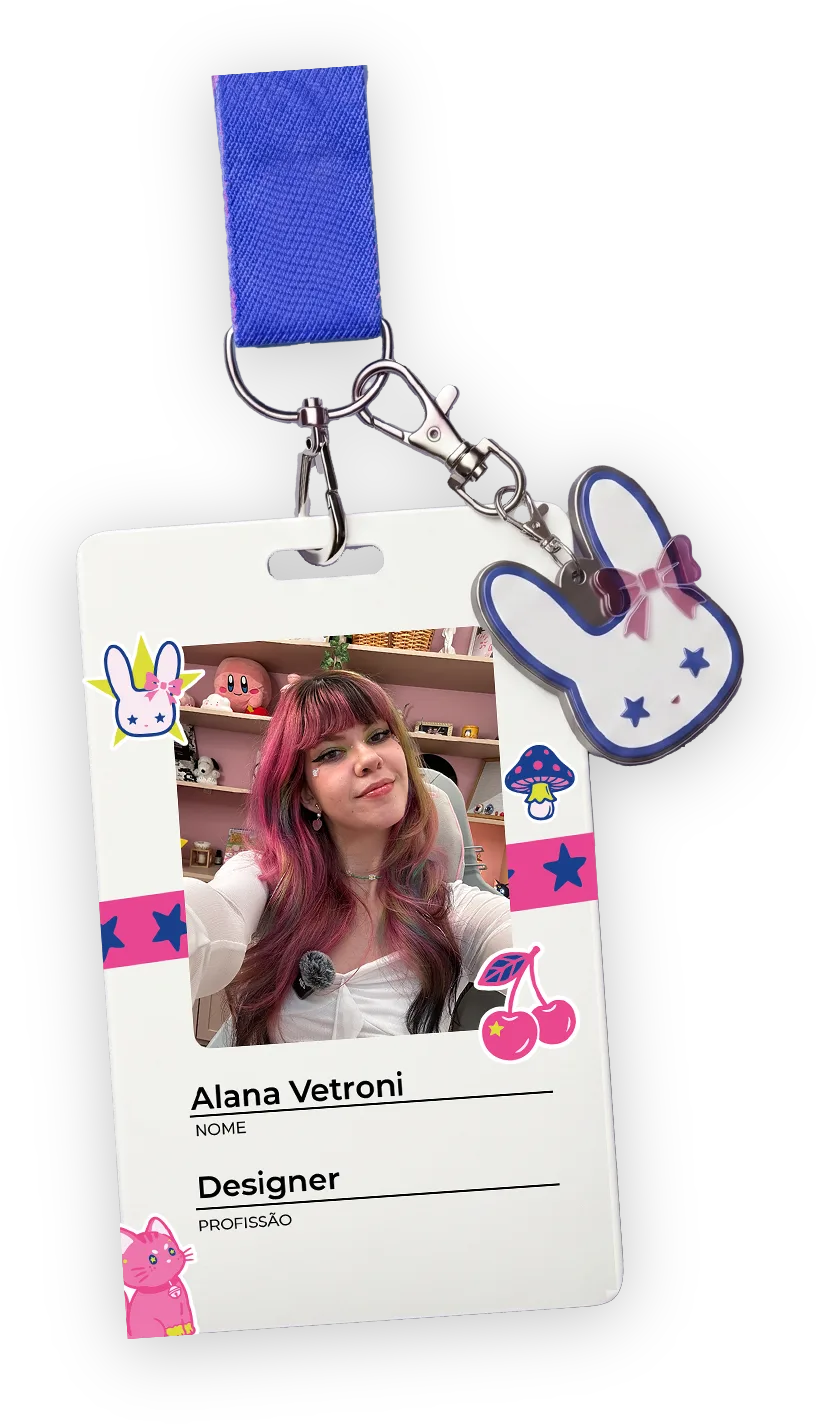 Crachá da professora